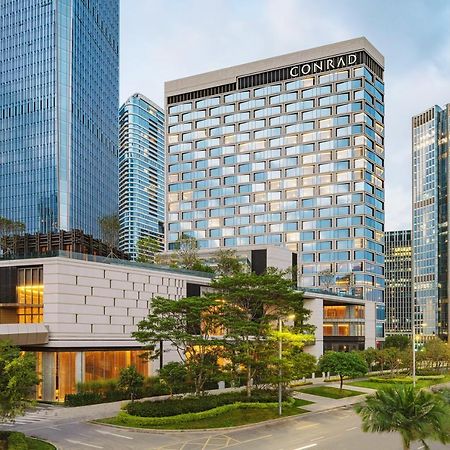 Conrad Shenzhen, The First Art Museum Hotel In Greater Bay Area With The Stunning Bay And Sunset View In The Hotel Terrace Экстерьер фото