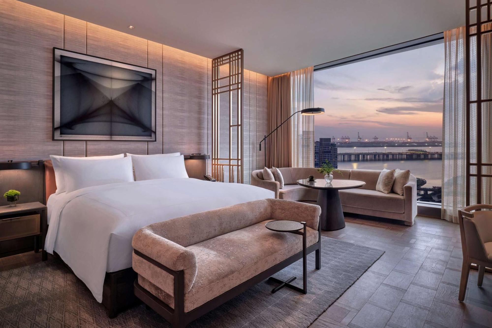 Conrad Shenzhen, The First Art Museum Hotel In Greater Bay Area With The Stunning Bay And Sunset View In The Hotel Terrace Экстерьер фото