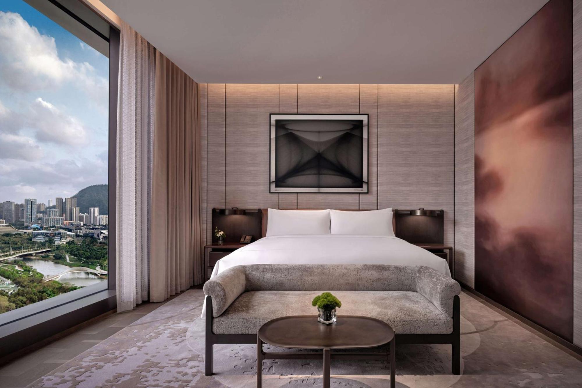 Conrad Shenzhen, The First Art Museum Hotel In Greater Bay Area With The Stunning Bay And Sunset View In The Hotel Terrace Экстерьер фото