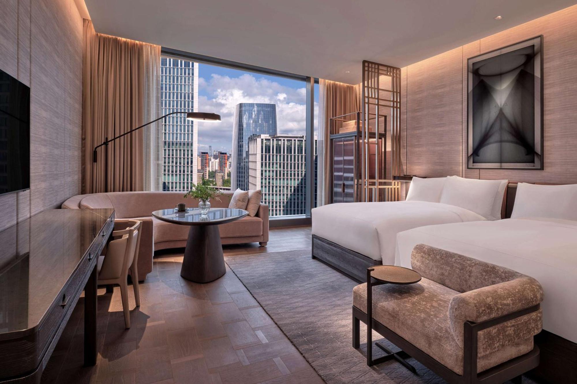 Conrad Shenzhen, The First Art Museum Hotel In Greater Bay Area With The Stunning Bay And Sunset View In The Hotel Terrace Экстерьер фото